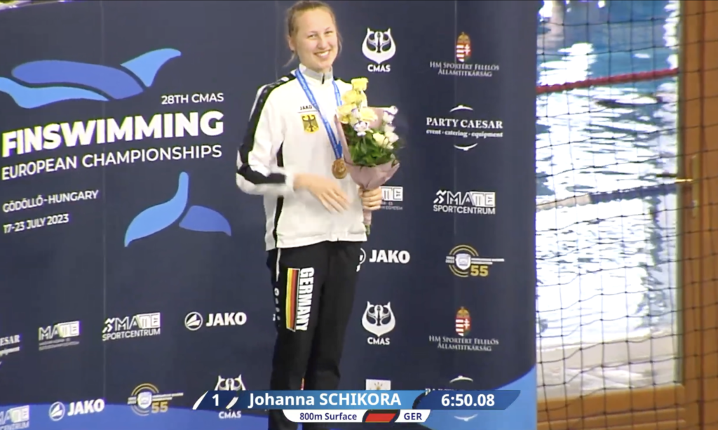 第28回フィンスイミングヨーロッパ選手権！women800SF_celemony