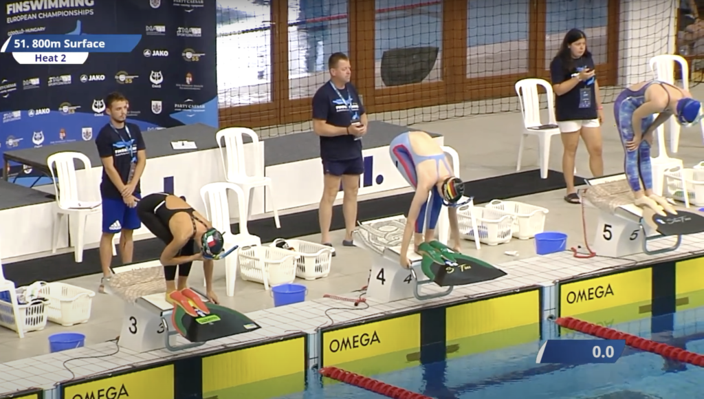 第28回フィンスイミングヨーロッパ選手権！women800SF_start