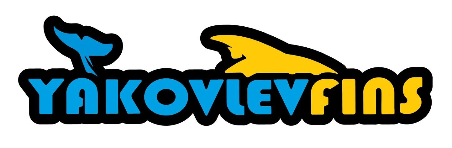 Yakovlevfinsモノフィンメーカーロゴ（フィンスイミングチャンネル）